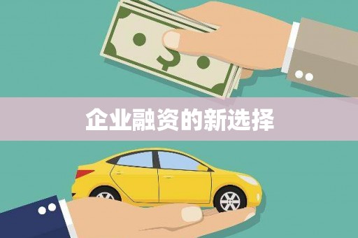 东川企业融资的新选择
