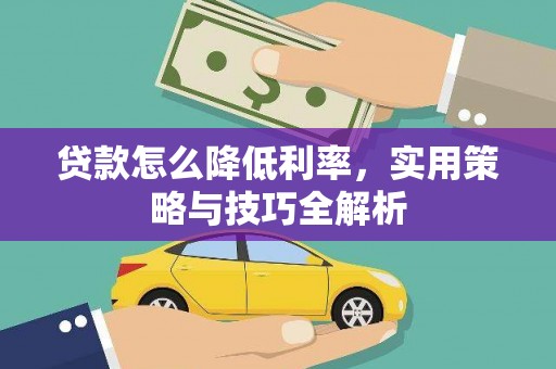 东川贷款怎么降低利率，实用策略与技巧全解析