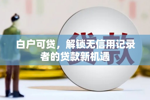 东川白户可贷，解锁无信用记录者的贷款新机遇