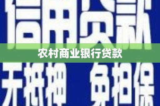 东川农村商业银行贷款