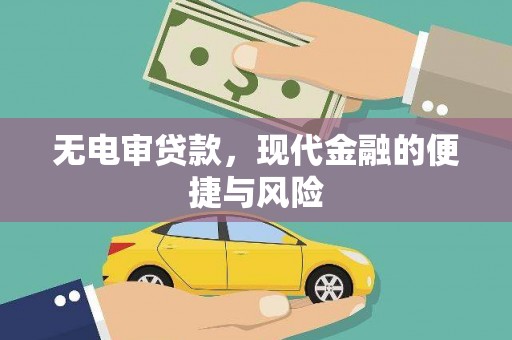 东川无电审贷款，现代金融的便捷与风险