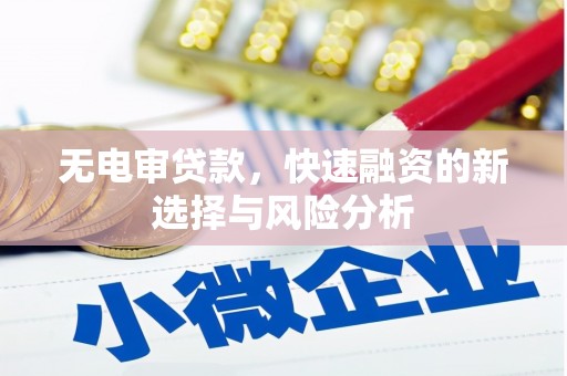 东川无电审贷款，快速融资的新选择与风险分析
