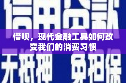 东川借呗，现代金融工具如何改变我们的消费习惯