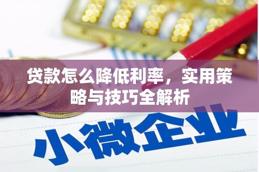 东川贷款怎么降低利率，实用策略与技巧全解析
