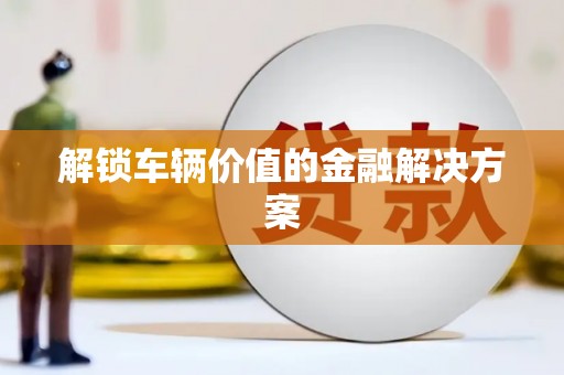 东川解锁车辆价值的金融解决方案