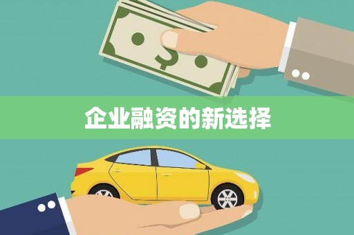 东川企业融资的新选择